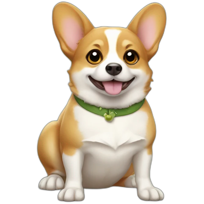 frog corgi emoji