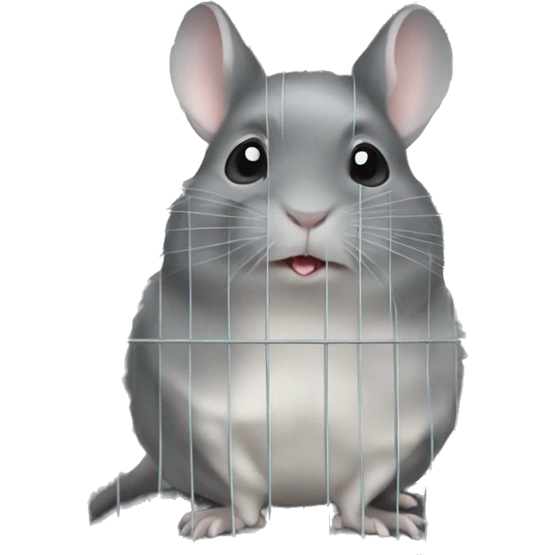 chinchilla in cage emoji
