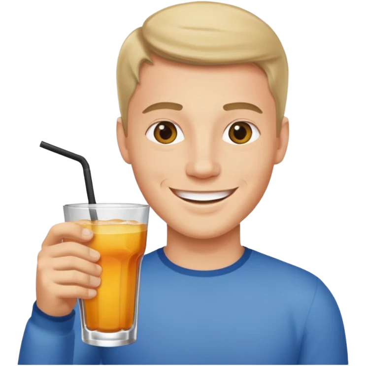 man with drink emoji