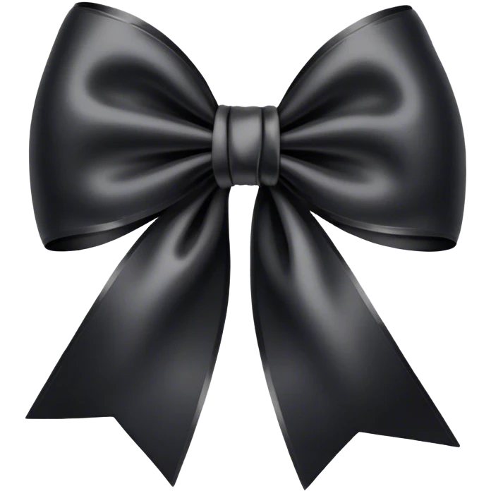 Black bow emoji