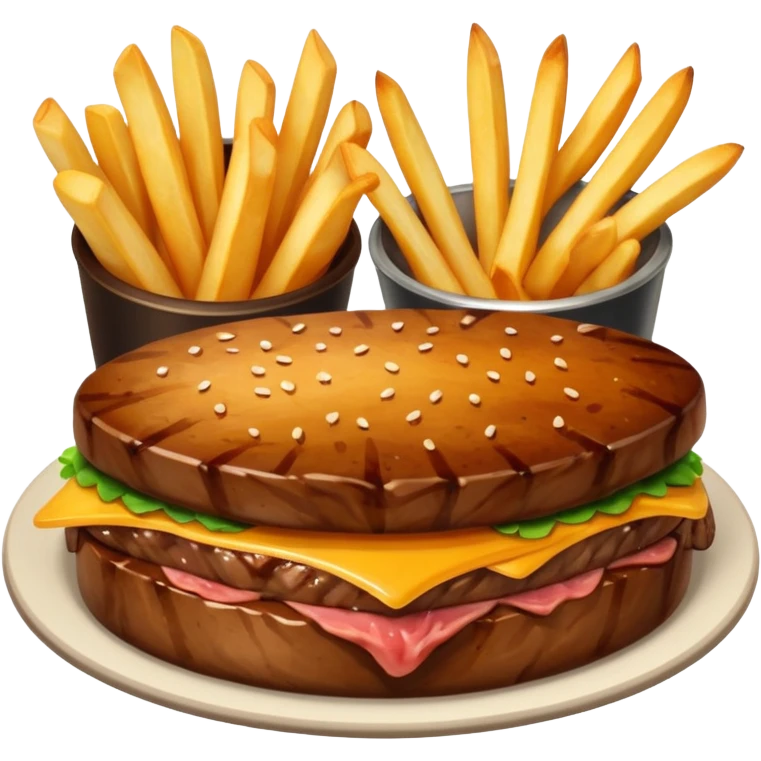 Steak and fries  emoji