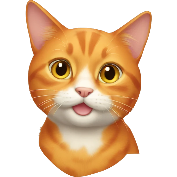 Orange cat emoji