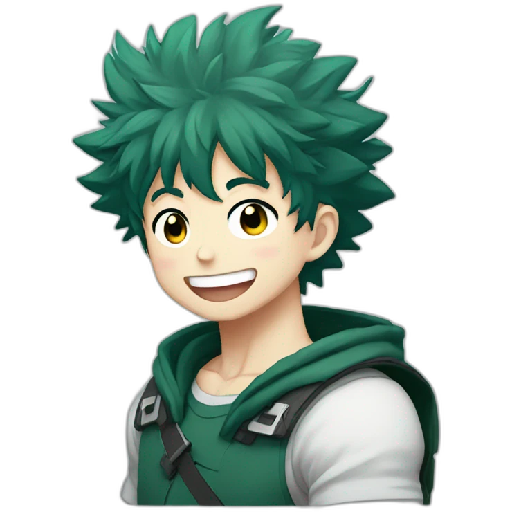 Izuku midoriya laughing emoji