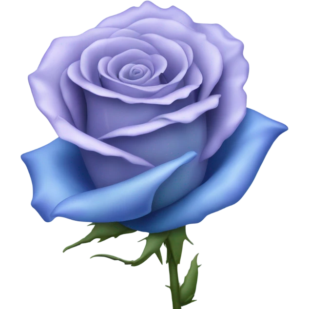 Blue rose emoji