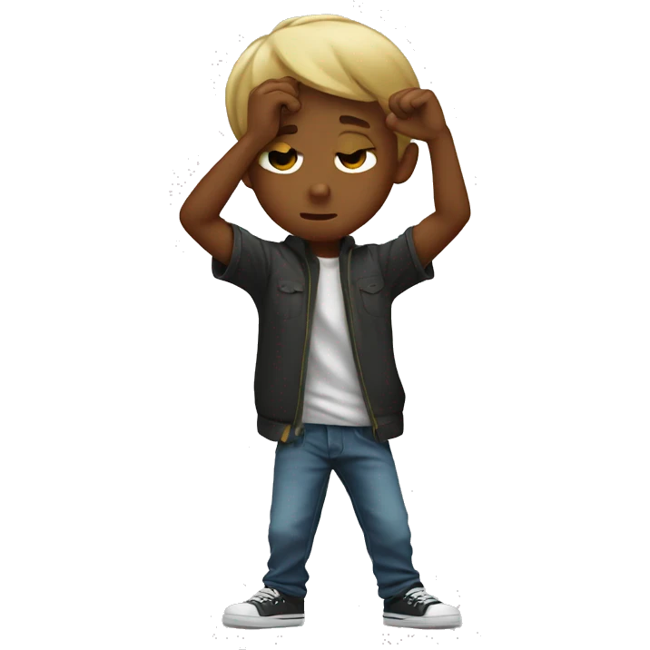Boy dab  emoji