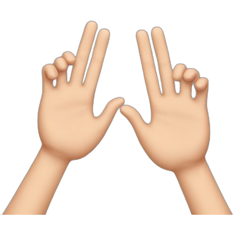 Fingers on the forehead emoji