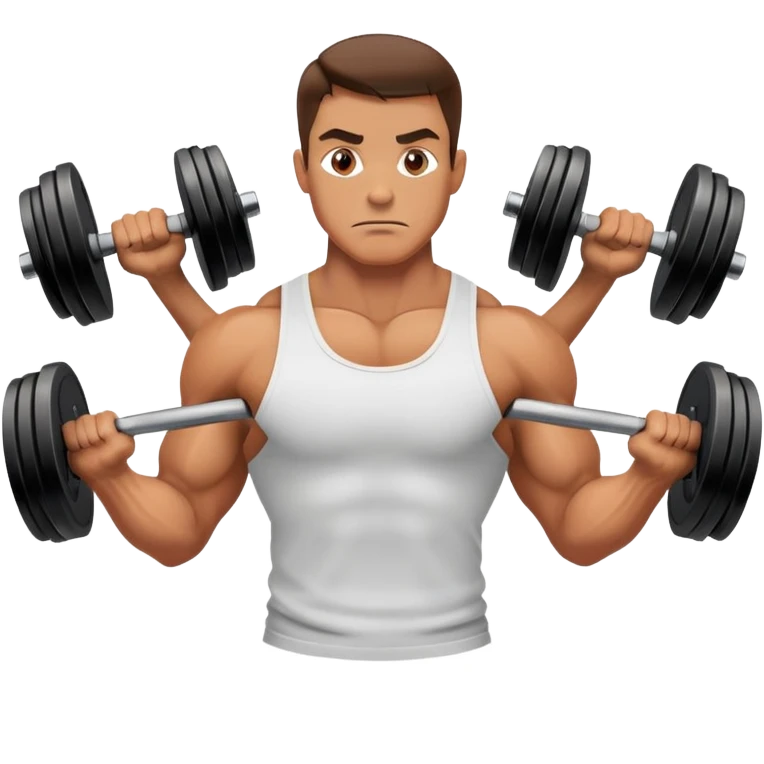 Hombre cargando pesas emoji