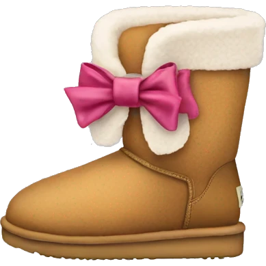 Uggs with a bow emoji