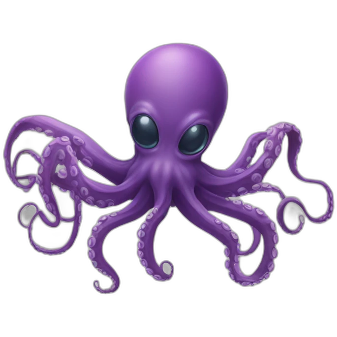 Octopus and spider like alien emoji