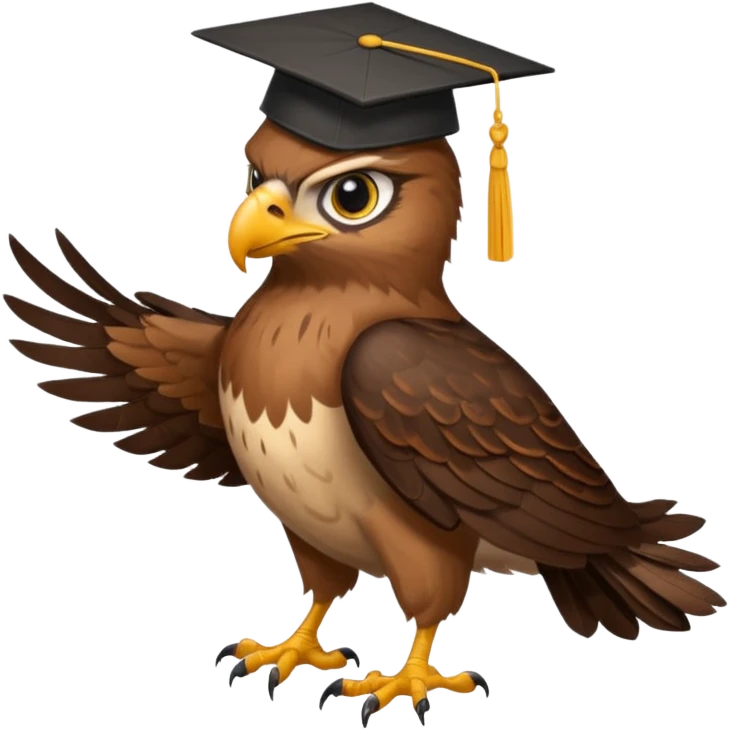 hawk graduate college emoji