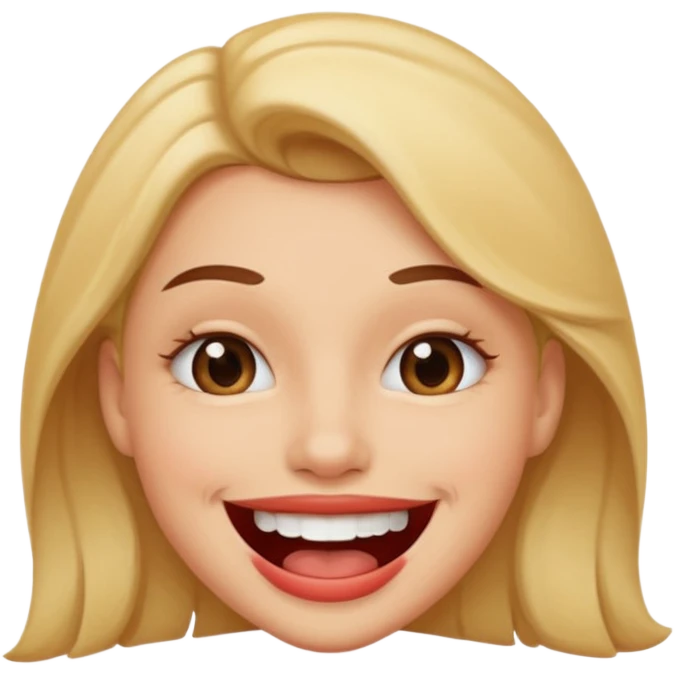 smiley qui se mord les levre  de maniere sexy emoji