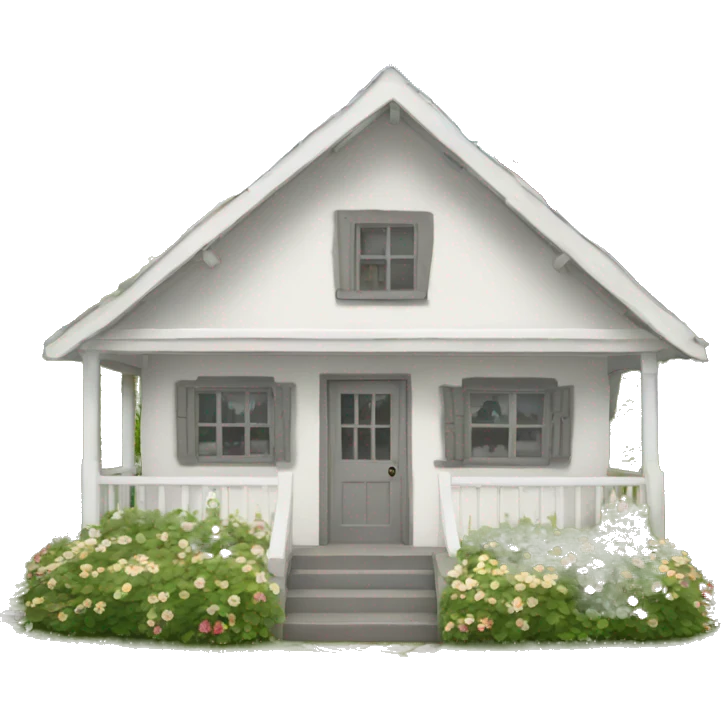 White cottage  emoji