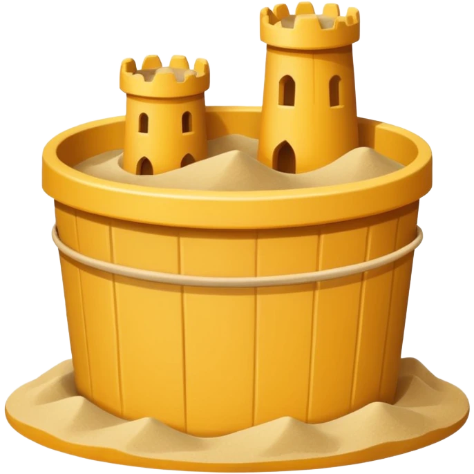 sand castle, Bucket-shaped castle emoji
