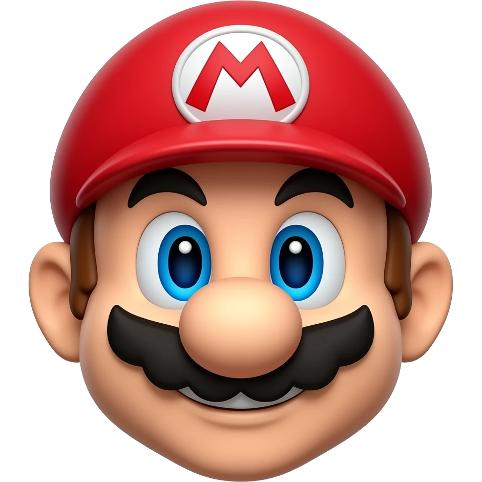 super mario bros happyface 3d emoji
