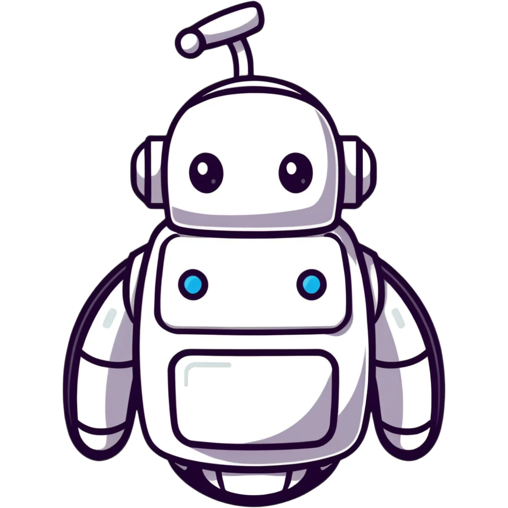 shiny pink robot emoji