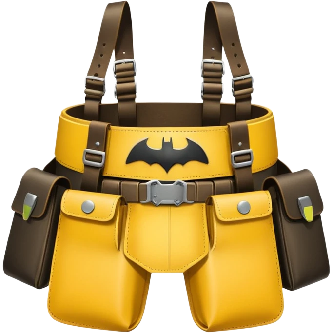 Batman's yellow utility belt, detailed emoji