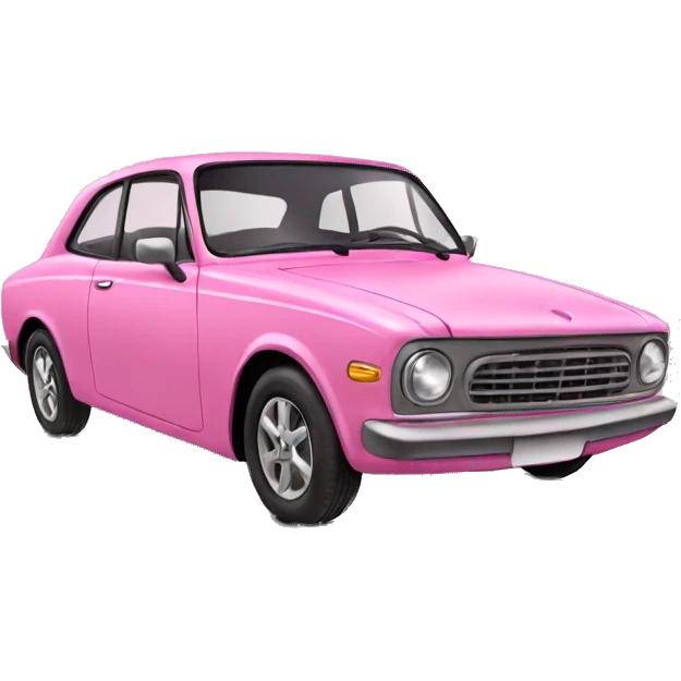 Pink car emoji