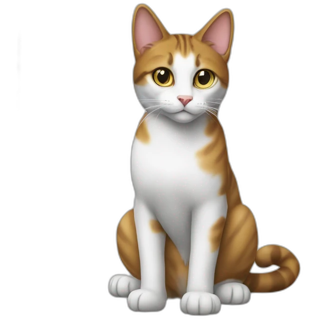 un cat sur un chien emoji