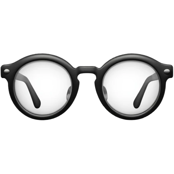 Black glasses  emoji