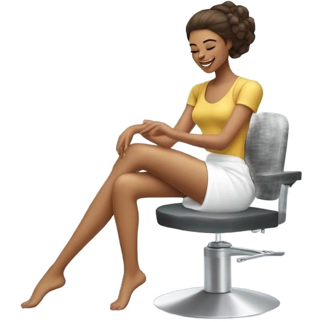 Waxing girly emoji