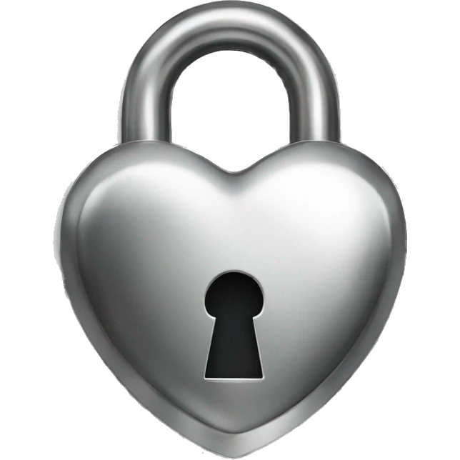 Locked Stainless SteelHeart emoji