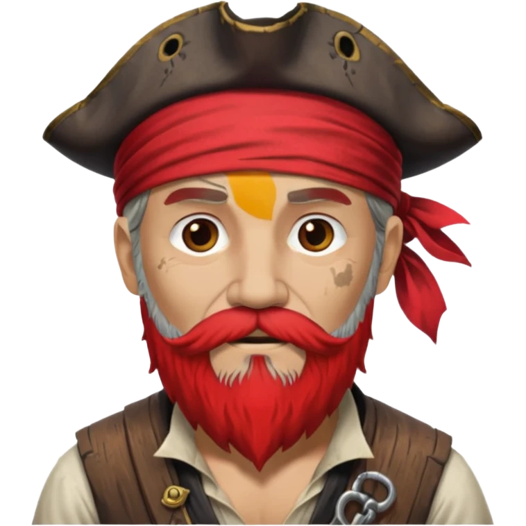 Pirate with very Long Beard. emoji