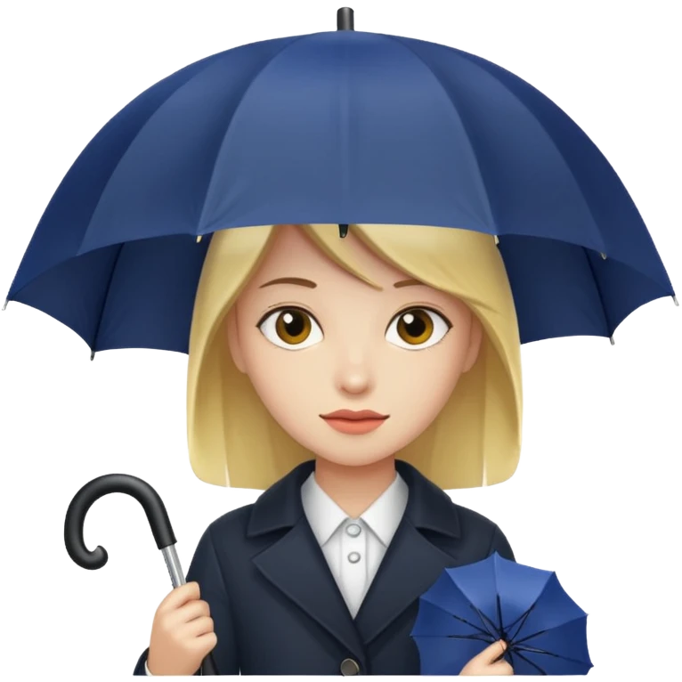 a person holding an umbrella emoji