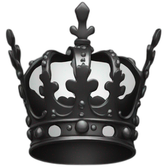 crown black emoji