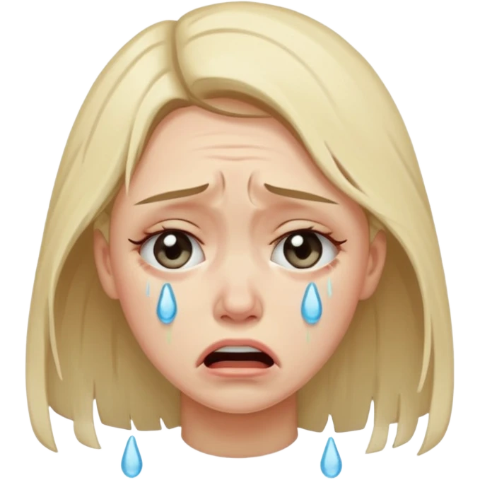 women crying hard emoji