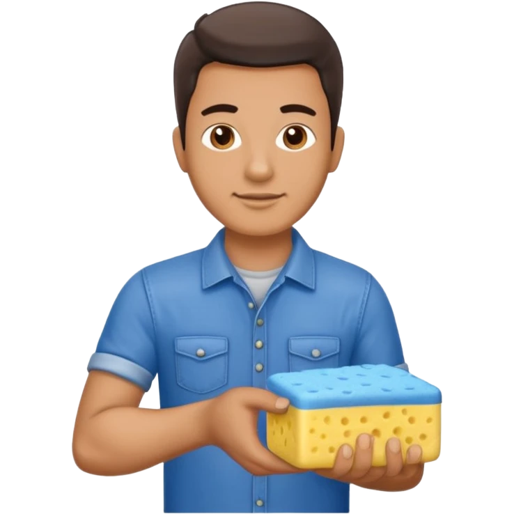 car washer man emoji