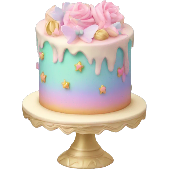 Fairy pastel cake emoji