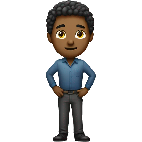 Man with hands on hips emoji