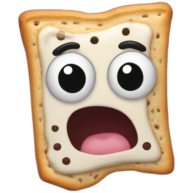 pop tart scared emoji