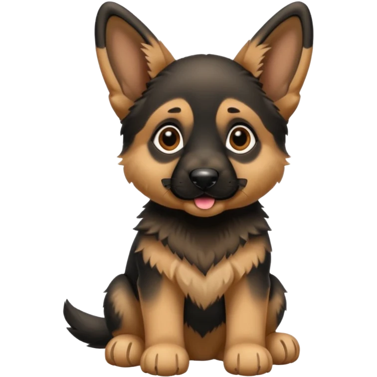 German Shepard playful puppy emoji