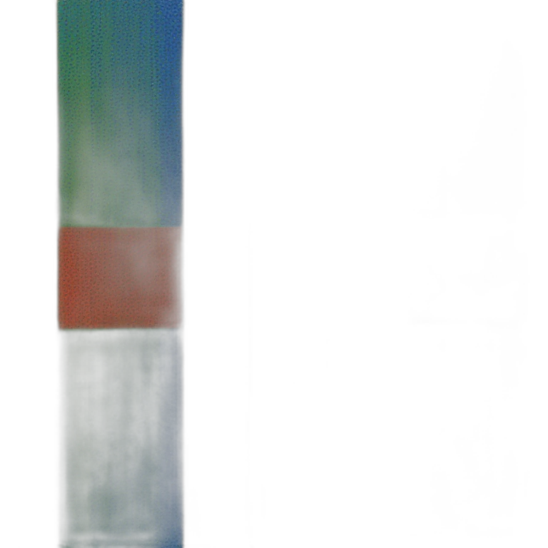 Tricolor bands rectangle( blue, green, yellow and a red tifinagh symbol in the center emoji