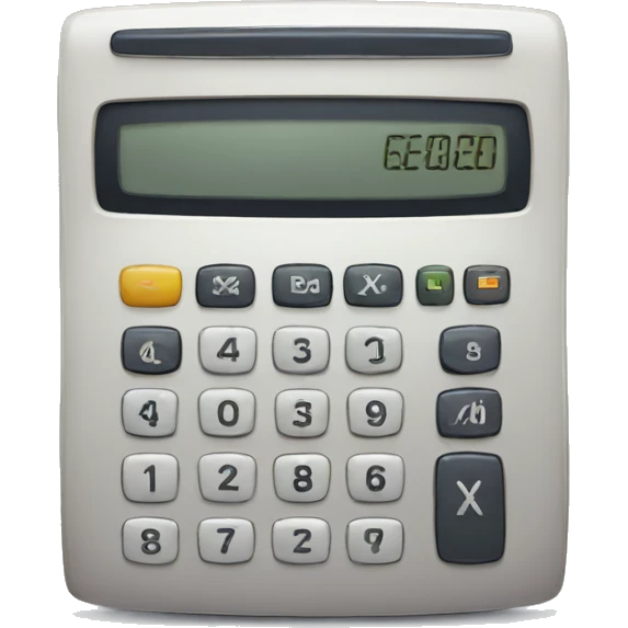 old calculator with a beard emoji