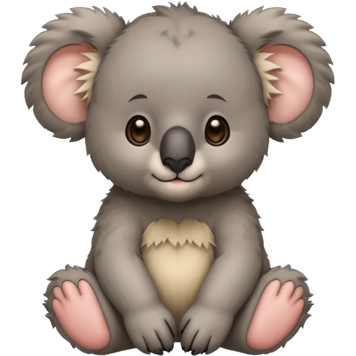 Half koala bear and half lion baby 🐨🦁 emoji