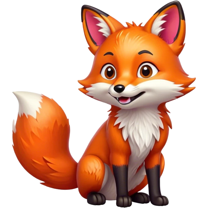 animated fox emoji