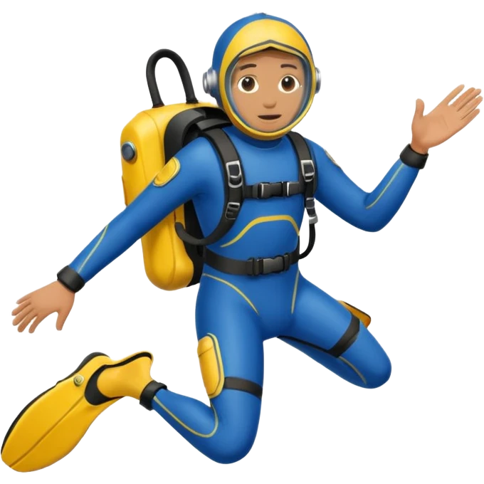 water Diving suit shoe emoji