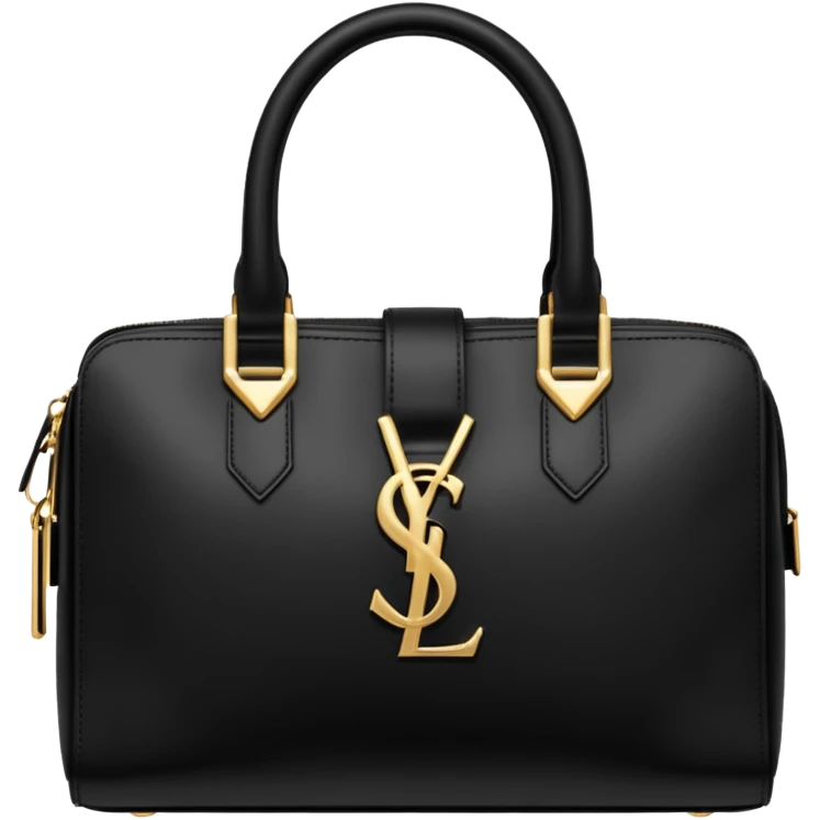 YSL handbag black gold emoji