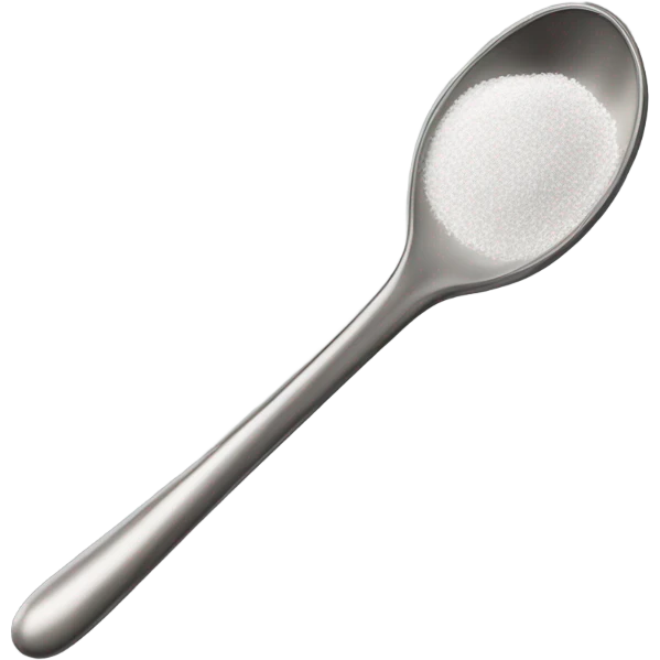 Spoon with powder emoji