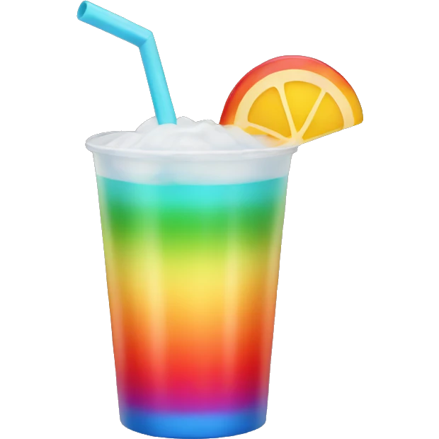 Rainbow drink emoji