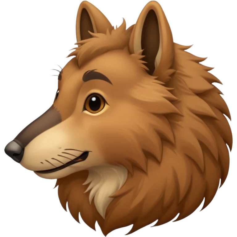 animal with  big nose, side view emoji