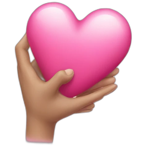 Coeur main emoji