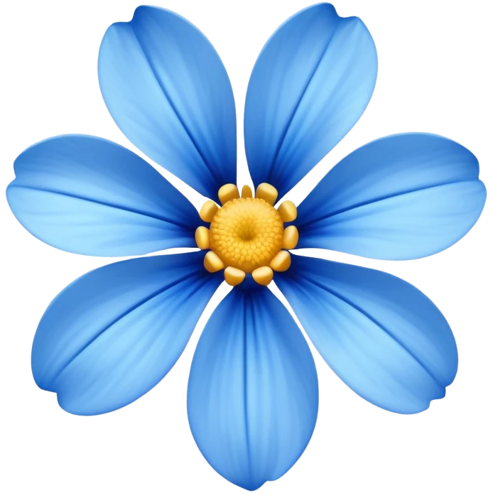 Blue flower  emoji