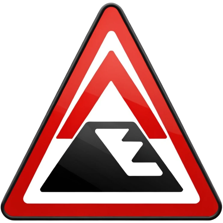 traffic sign tringle symbols emoji