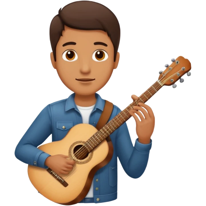 man holding guitar emoji