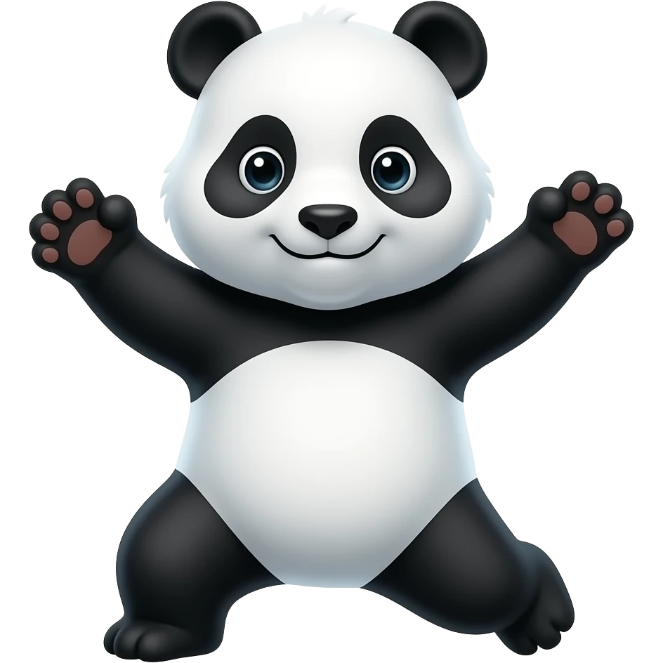 Panda dancig emoji