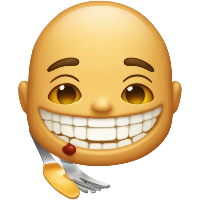 cuchara con salsa  emoji