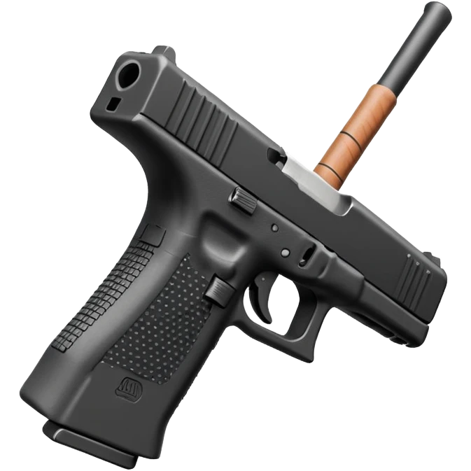 Glock 19 with a stick emoji